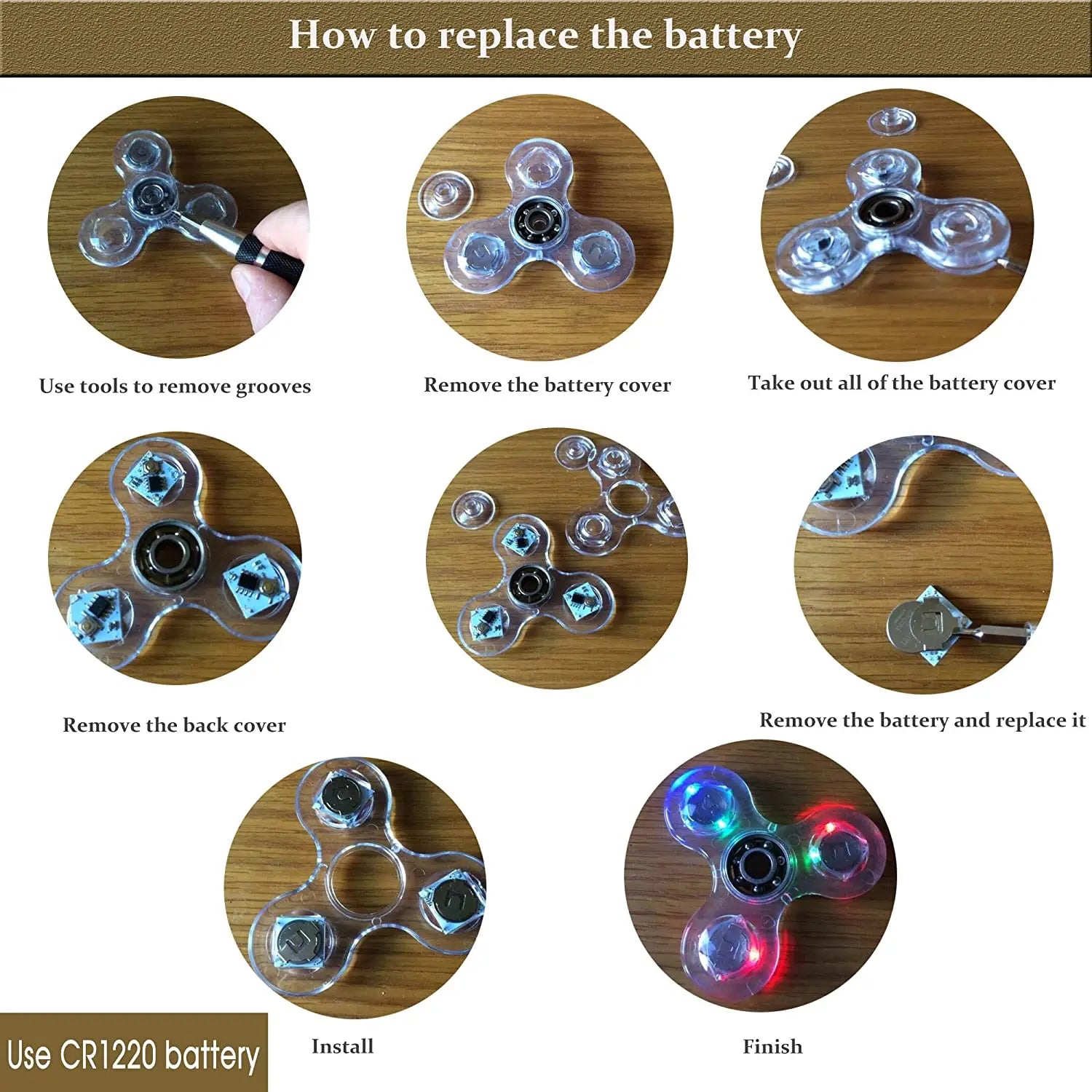 LED Glow Fidget Spinner