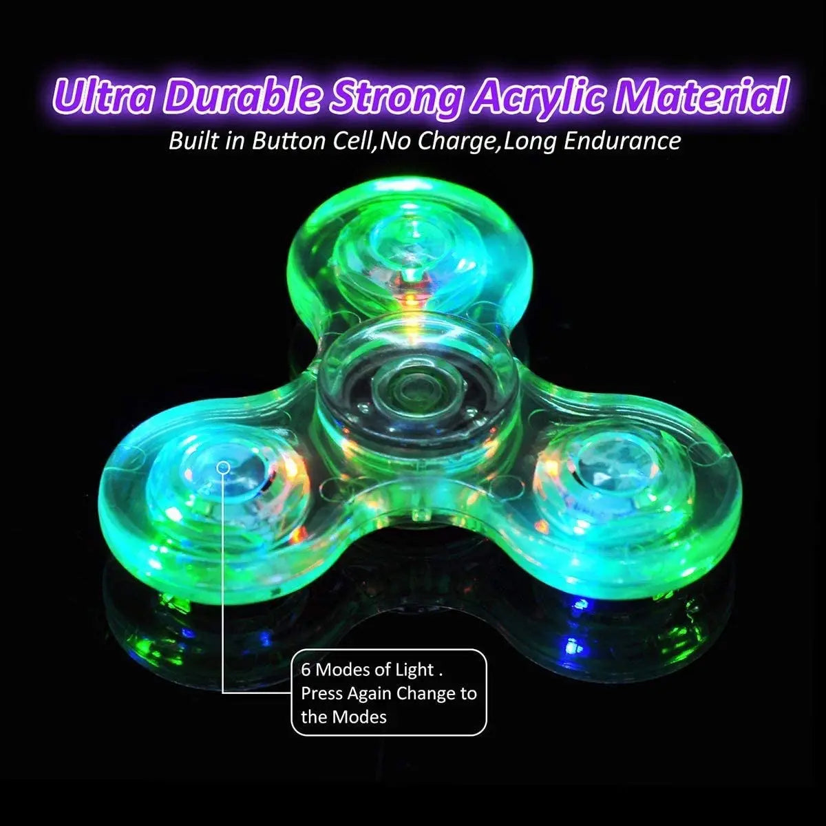 LED Glow Fidget Spinner